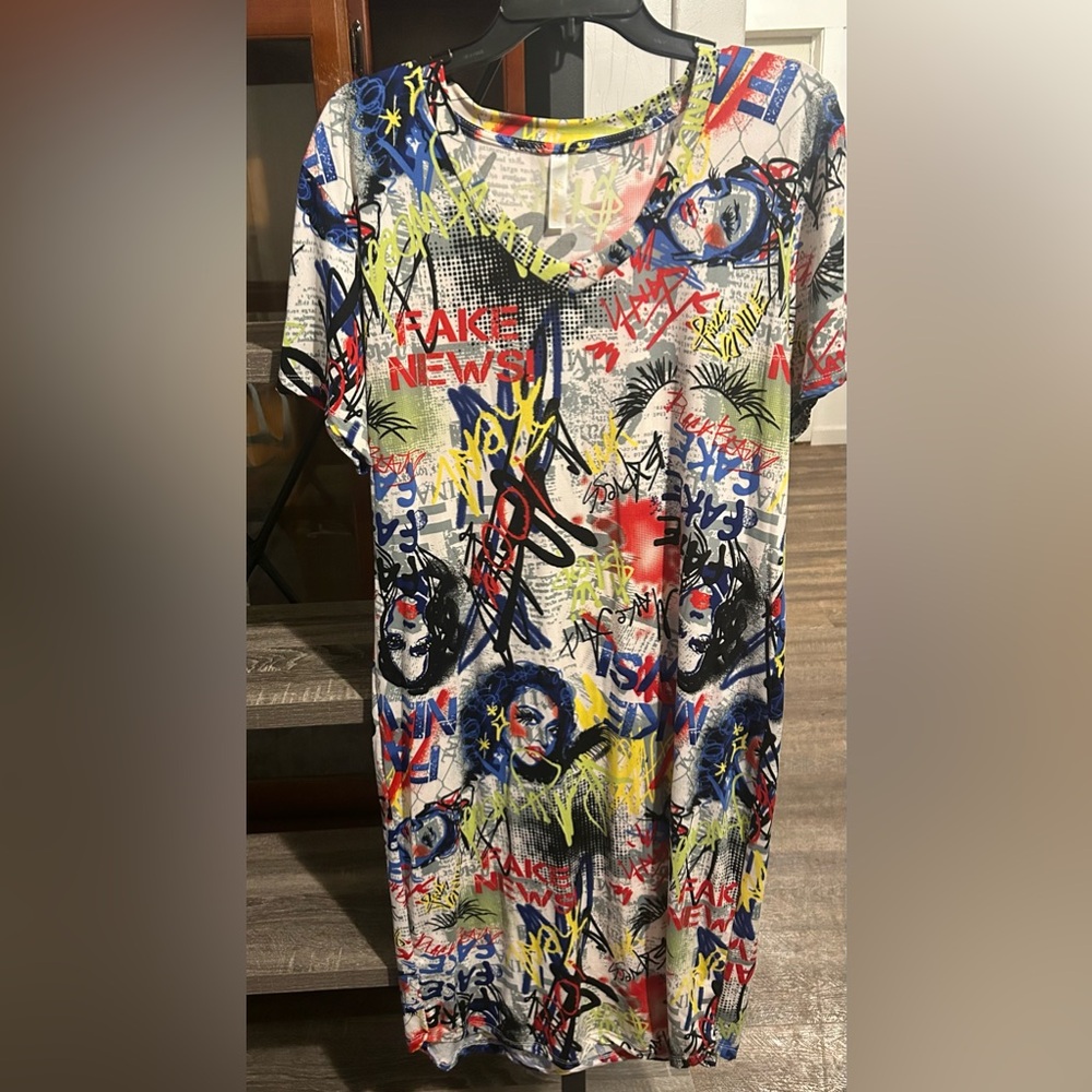 Love nation abstract dress
